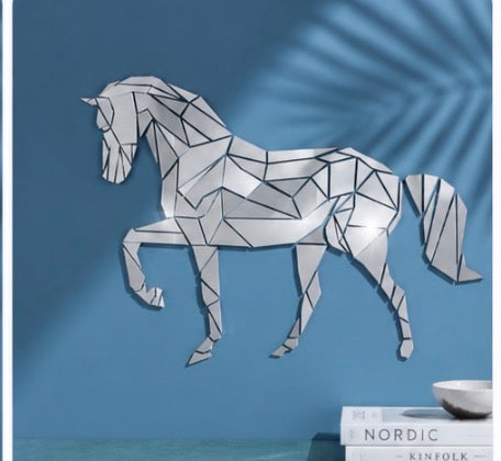 Large Acrylic Horse Mirror Wall Art