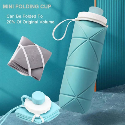foldable silicone water bottle