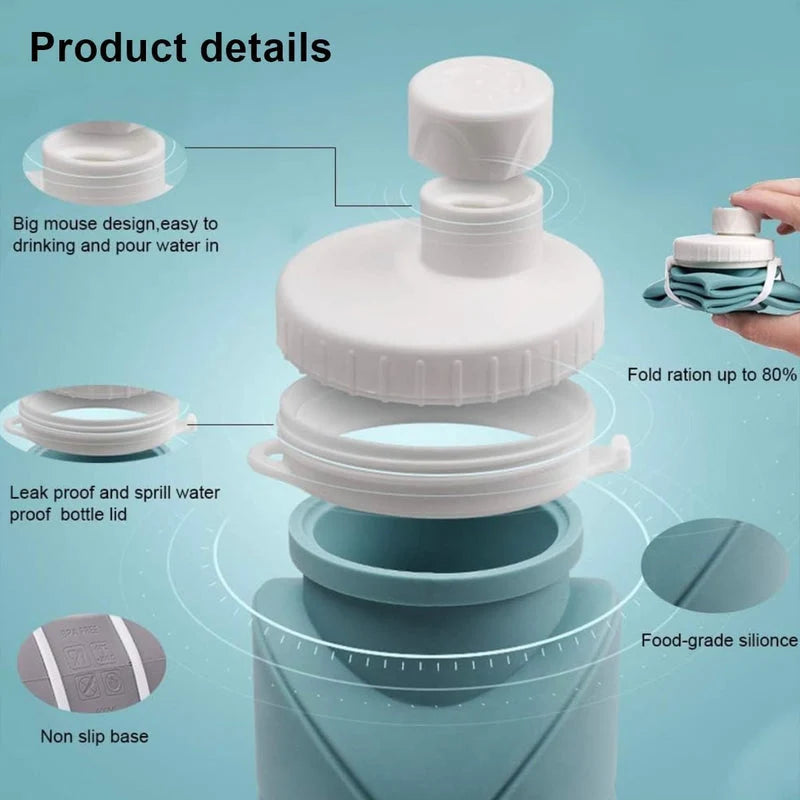 foldable silicone water bottle