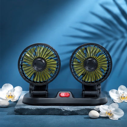 Double Headed Vehicle Fan