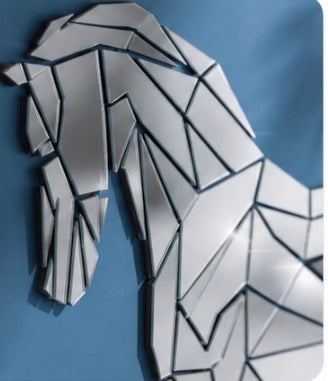 Large Acrylic Horse Mirror Wall Art