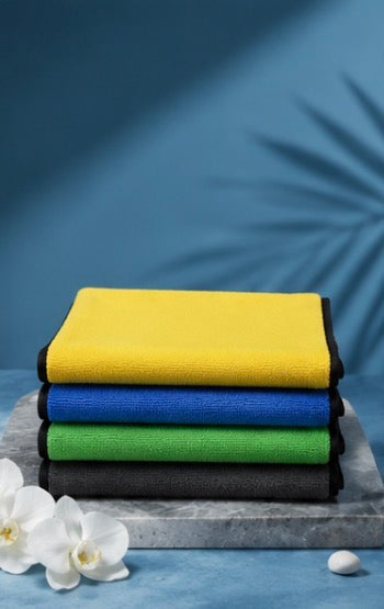 Double-Sided Microfiber Cleaning Cloth Set